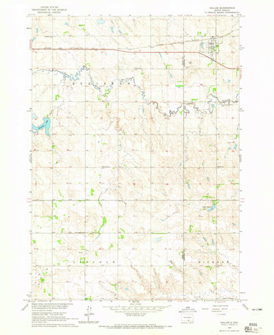 United States Geological Survey Dallas, SD (1964, 24000-Scale) digital map