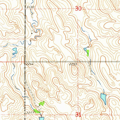 United States Geological Survey Dallas, SD (1964, 24000-Scale) digital map