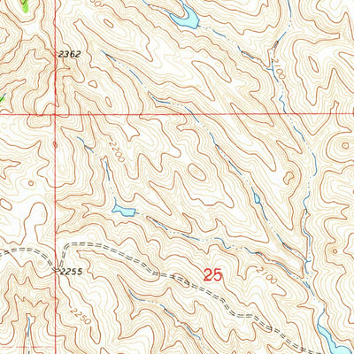 United States Geological Survey Dallas SW, SD (1964, 24000-Scale) digital map