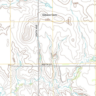 United States Geological Survey Dallas SW, SD (2012, 24000-Scale) digital map