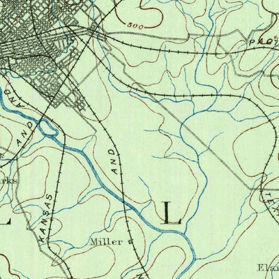 United States Geological Survey Dallas, TX (1891, 125000-Scale) digital map