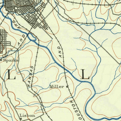 United States Geological Survey Dallas, TX (1893, 125000-Scale) digital map