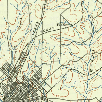 United States Geological Survey Dallas, TX (1893, 125000-Scale) digital map