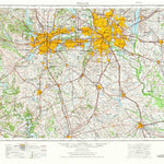United States Geological Survey Dallas, TX (1954, 250000-Scale) digital map