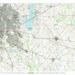 United States Geological Survey Dallas, TX (1986, 100000-Scale) digital map