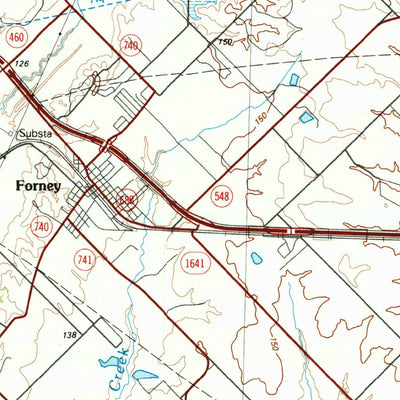 United States Geological Survey Dallas, TX (1986, 100000-Scale) digital map