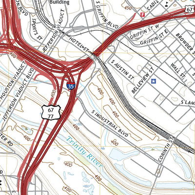 United States Geological Survey Dallas, TX (2022, 24000-Scale) digital map