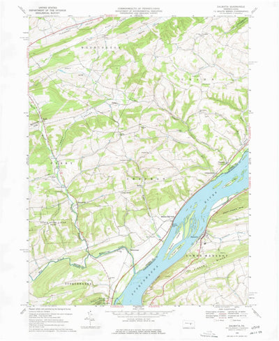 United States Geological Survey Dalmatia, PA (1969, 24000-Scale) digital map