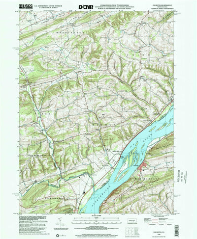 United States Geological Survey Dalmatia, PA (1999, 24000-Scale) digital map