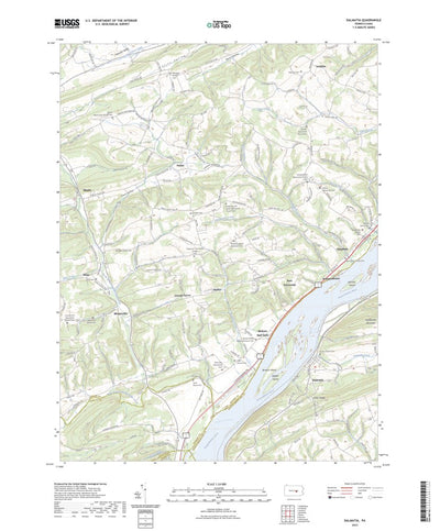 United States Geological Survey Dalmatia, PA (2023, 24000-Scale) digital map