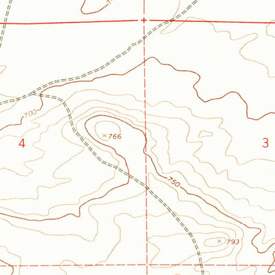 United States Geological Survey Dalreed Butte, OR (1968, 24000-Scale) digital map