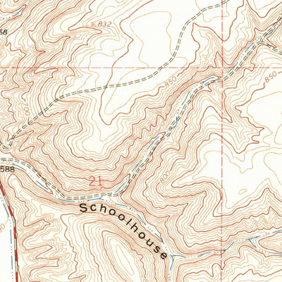 United States Geological Survey Dalreed Butte, OR (1968, 24000-Scale) digital map