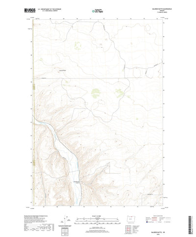 United States Geological Survey Dalreed Butte, OR (2020, 24000-Scale) digital map