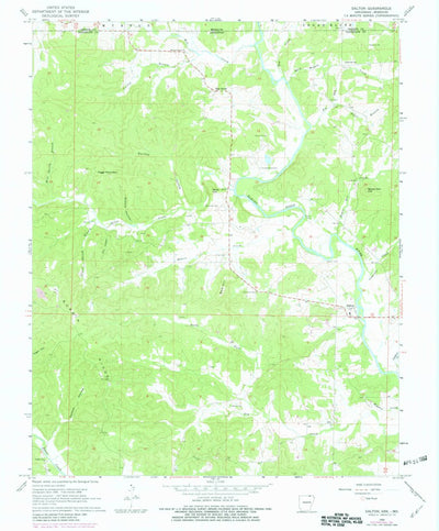 United States Geological Survey Dalton, AR-MO (1968, 24000-Scale) digital map