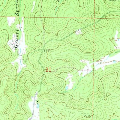 United States Geological Survey Dalton, AR-MO (1968, 24000-Scale) digital map