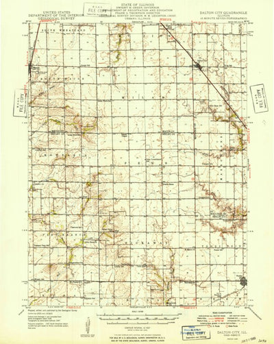 United States Geological Survey Dalton City, IL (1949, 62500-Scale) digital map