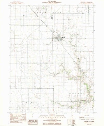 United States Geological Survey Dalton City, IL (1983, 24000-Scale) digital map