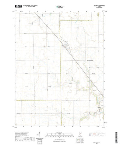 United States Geological Survey Dalton City, IL (2021, 24000-Scale) digital map
