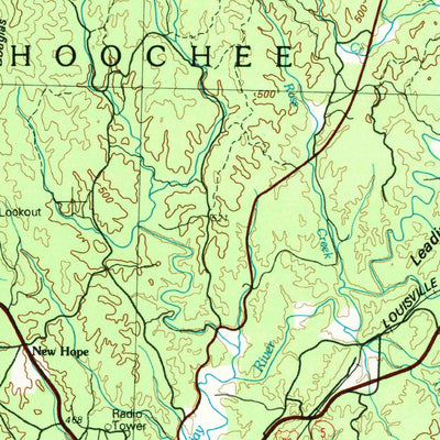 United States Geological Survey Dalton, GA-TN-NC (1981, 100000-Scale) digital map