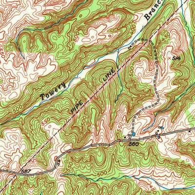 United States Geological Survey Dalton, KY (1954, 24000-Scale) digital map