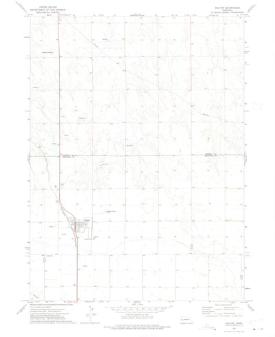 United States Geological Survey Dalton, NE (1972, 24000-Scale) digital map