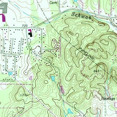 United States Geological Survey Dalton North, GA (1972, 24000-Scale) digital map