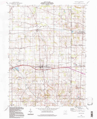 United States Geological Survey Dalton, OH (1994, 24000-Scale) digital map