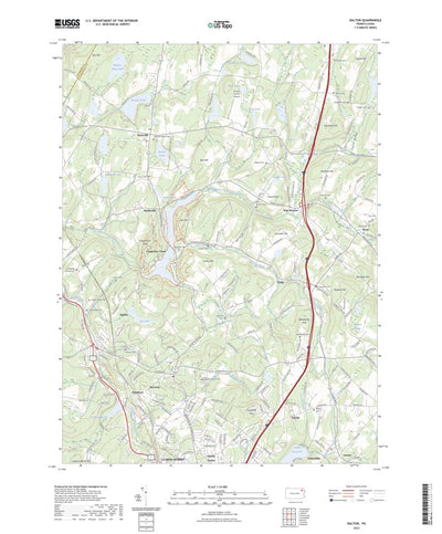 United States Geological Survey Dalton, PA (2023, 24000-Scale) digital map