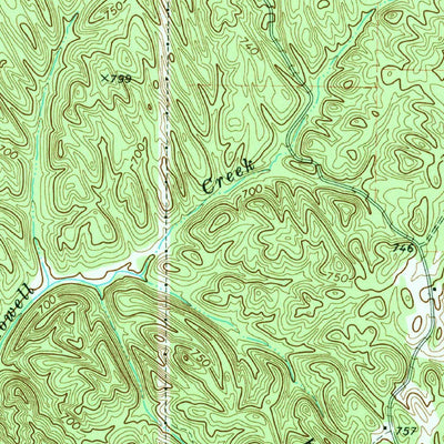 United States Geological Survey Dalton South, GA (1972, 24000-Scale) digital map