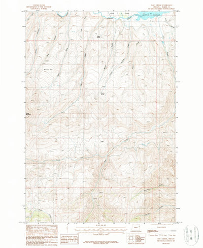United States Geological Survey Daly Creek, OR (1987, 24000-Scale) digital map