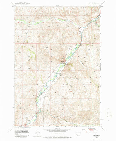 United States Geological Survey Dalys, MT (1952, 24000-Scale) digital map