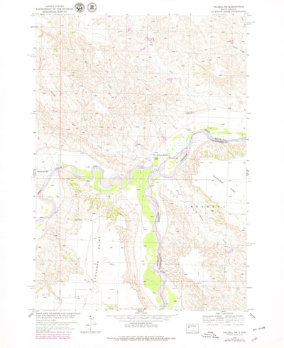 United States Geological Survey Dalzell NE, SD (1954, 24000-Scale) digital map
