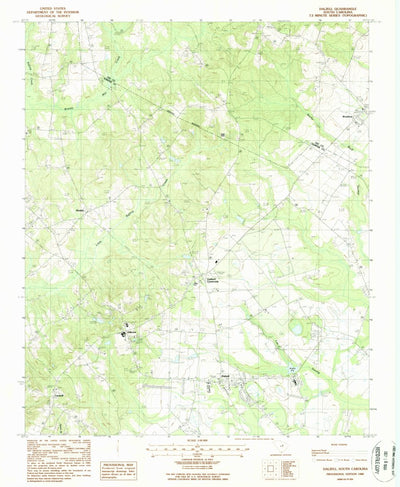United States Geological Survey Dalzell, SC (1988, 24000-Scale) digital map
