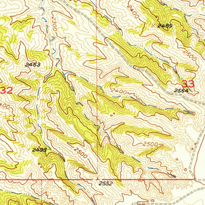 United States Geological Survey Dalzell, SD (1954, 24000-Scale) digital map