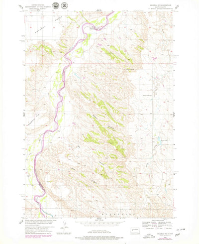United States Geological Survey Dalzell SE, SD (1954, 24000-Scale) digital map