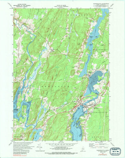 United States Geological Survey Damariscotta, ME (1970, 24000-Scale) digital map