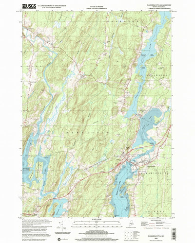United States Geological Survey Damariscotta, ME (2000, 24000-Scale) digital map