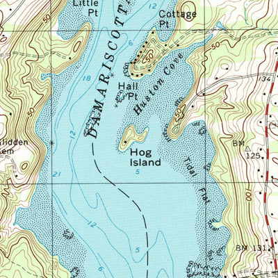 United States Geological Survey Damariscotta, ME (2000, 24000-Scale) digital map