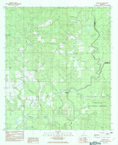 United States Geological Survey Damascus, AL (1982, 24000-Scale) digital map