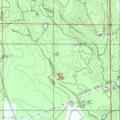 United States Geological Survey Damascus, AL (1982, 24000-Scale) digital map