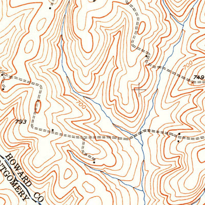 United States Geological Survey Damascus, MD (1950, 24000-Scale) digital map