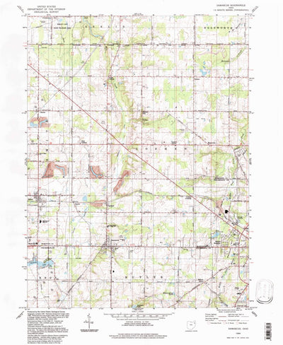 United States Geological Survey Damascus, OH (1994, 24000-Scale) digital map