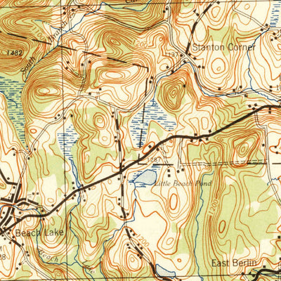 United States Geological Survey Damascus, PA-NY (1944, 62500-Scale) digital map