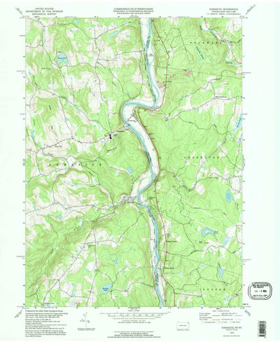United States Geological Survey Damascus, PA-NY (1993, 24000-Scale) digital map