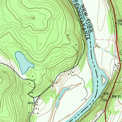 United States Geological Survey Damascus, PA-NY (1993, 24000-Scale) digital map