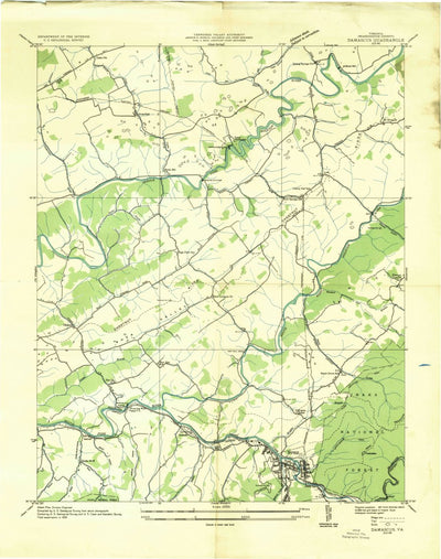 United States Geological Survey Damascus, VA (1935, 24000-Scale) digital map