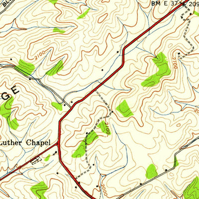 United States Geological Survey Damascus, VA (1938, 24000-Scale) digital map