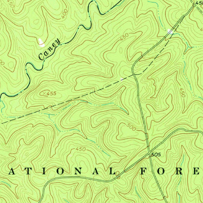 United States Geological Survey Dames Ferry, GA (1964, 24000-Scale) digital map
