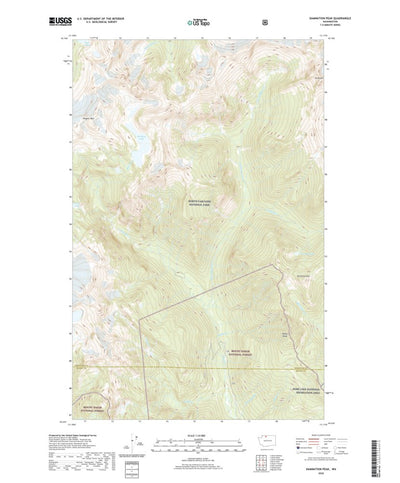 United States Geological Survey Damnation Peak, WA (2020, 24000-Scale) digital map