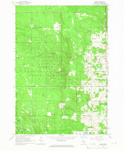 United States Geological Survey Damon, MI (1965, 24000-Scale) digital map